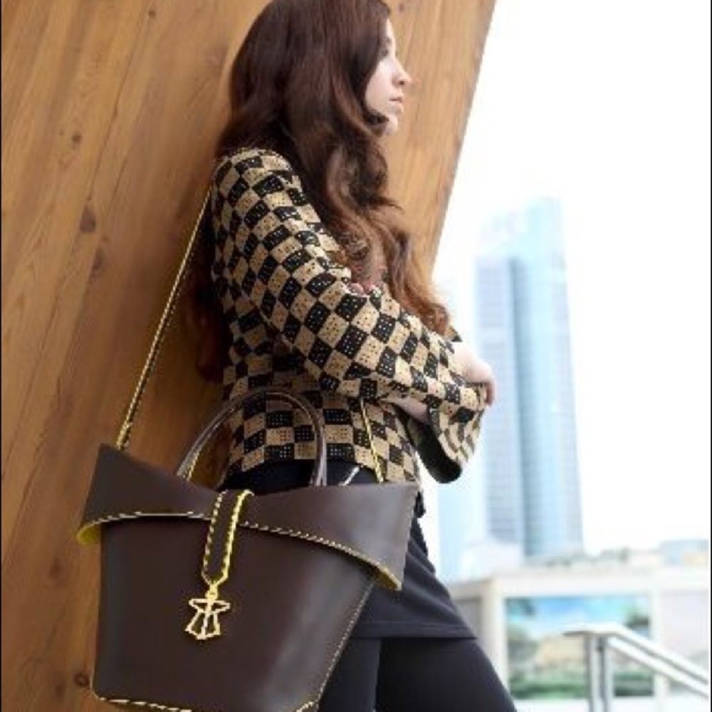 Genuine Italian leather handbag made in Italy